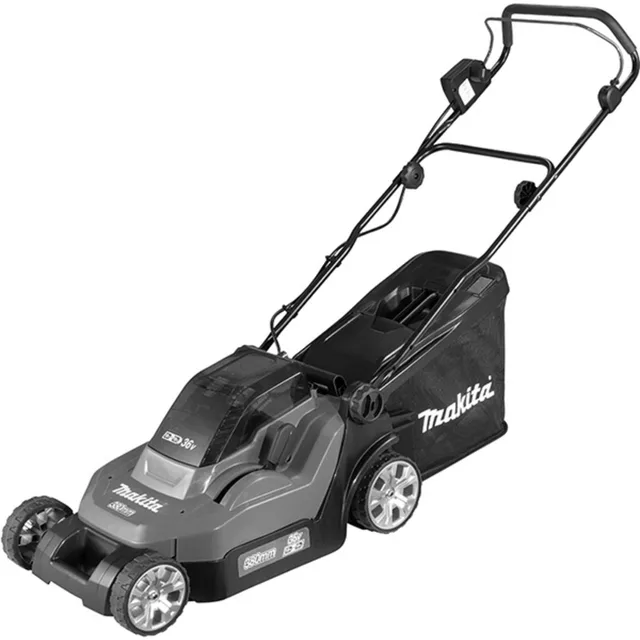 Tondeuse 36V (2x18V) LXT Makita DLM382CM2 + 2 batteries 4 Ah + chargeur double en boite carton — 2 batteries 4Ah — vue 1