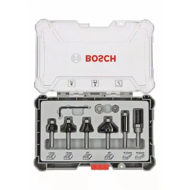 Coffret de fraises à araser et de bordage Bosch 6 pièces - 2607017469 — Référence 2607017469 — vue 1