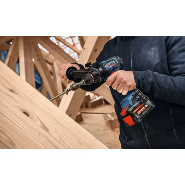 Perceuse-visseuse 18V Bosch Expert EXSR18V-150 Biturbo Brushless (sans batterie ni chargeur) + coffret L-BOXX - 06019R2200 — Machine seule · L-BOXX — vue 8
