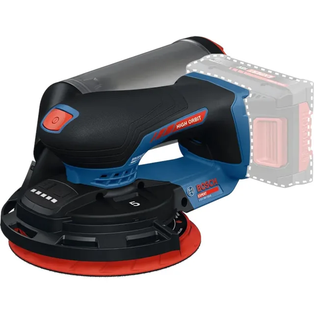 Ponceuse excentrique 18V Bosch Expert EXEX18V-150-5 (sans batterie ni chargeur) + coffret L-BOXX - 0601372900 — Machine seule · L-BOXX — vue 2
