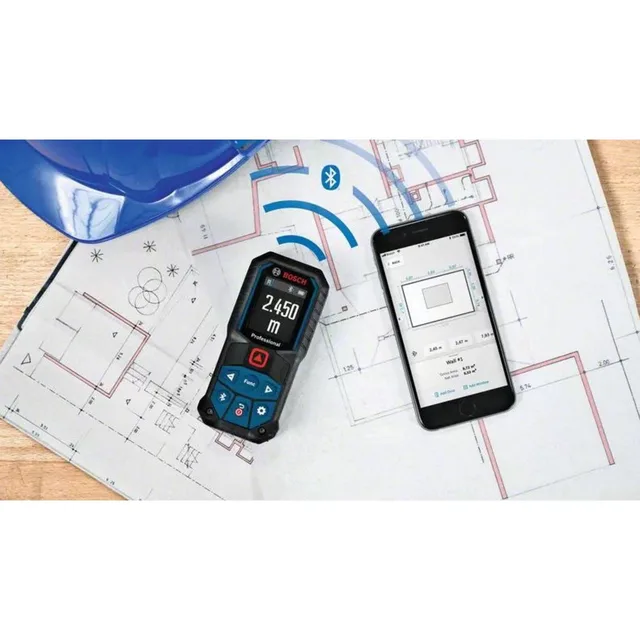 Télémètre laser 2 x 1,5V Bosch GLM 50-27 C Professional rouge + 2 piles AA - 0601072T00 — Référence 0601072T00 — vue 5