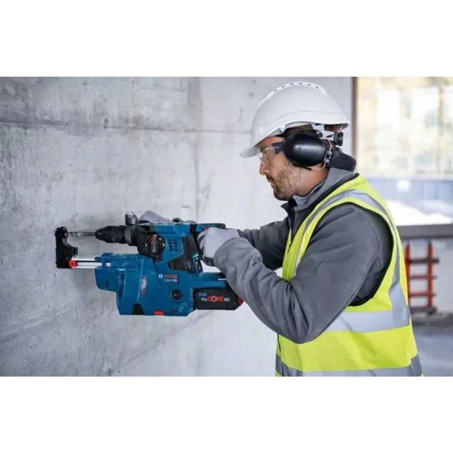 Perforateur SDS Plus 18V Bosch GBH 18-28 + 2 x batteries 5,5 Ah + chargeur + coffret L-BOXX - 0611921005 — 2 batteries 5 · L-BOXX — vue 4
