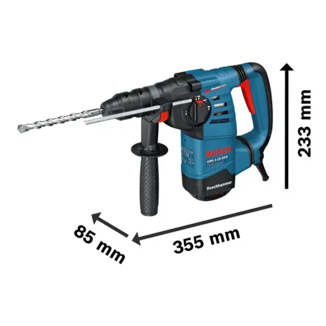Perforateur SDS-Plus 800W Bosch GBH 3-28 DFR Professional 3,1 J + coffret - 061124A000 — Référence 061124A000 — vue 4