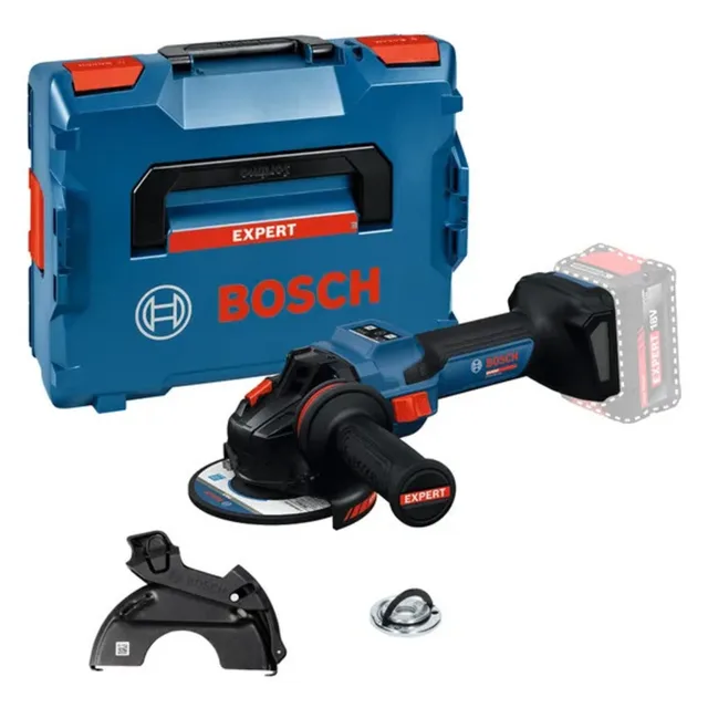 Meuleuse d'angle 18V Bosch EXPERT EXWS18V-15S Biturbo Brushless (sans batterie ni chargeur) + coffret L-BOXX - 06019M6001 — Machine seule · L-BOXX — vue 1