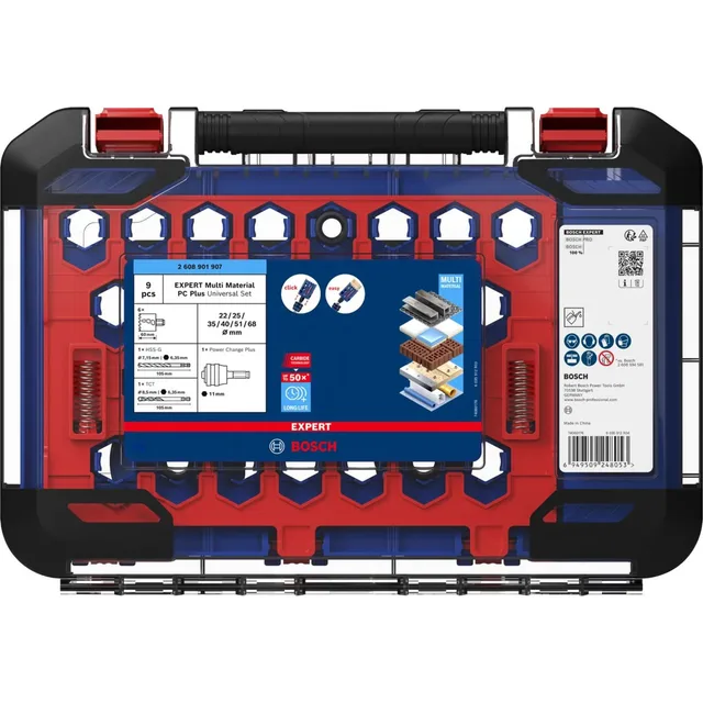 Coffret de 6 scies trépans Bosch EXPERT Multi Material Power Change Plus 22 - 25 - 35 - 40 - 51 - 68 mm - 2608901907 — Référence 2608901907 — vue 3