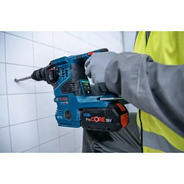 Perforateur SDS Plus 18V Bosch GBH 18-28 + 2 x batteries 5,5 Ah + chargeur + coffret L-BOXX - 0611921005 — 2 batteries 5 · L-BOXX — vue 8