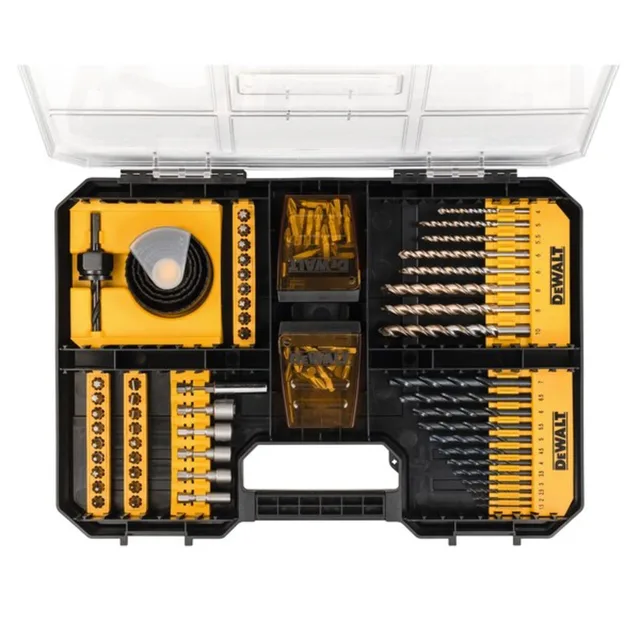 Coffret de 100 accessoires de vissage et perçage Dewalt T-Stak - DT71569-QZ — T-STAK — vue 5