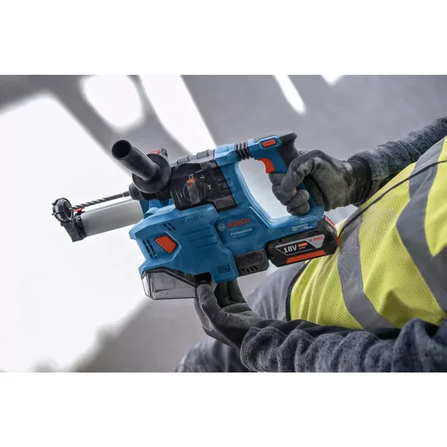 Perforateur SDS-Plus 18V Bosch GBH 18V-22 + 2 batteries 4Ah + chargeur rapide sous L-BOXX - 0611924002 — 2 batteries 4Ah · L-BOXX — vue 6