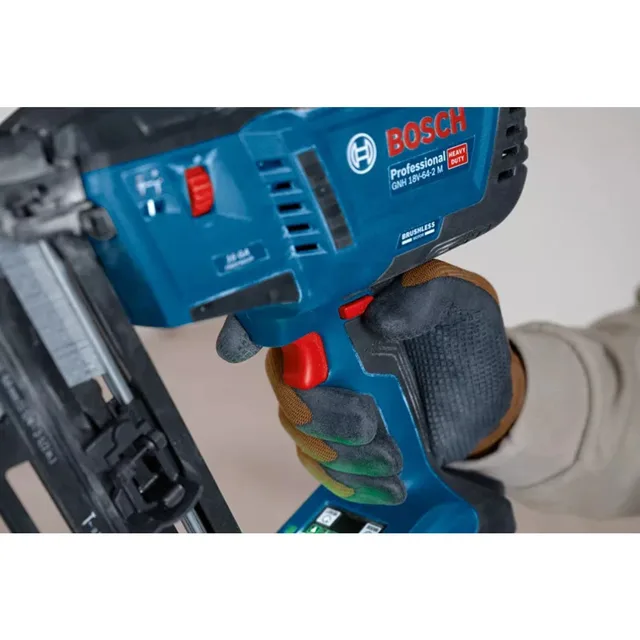 Cloueur 18V Bosch GNH 18V-64-2 M (sans batterie ni chargeur) en coffret L-BOXX - 0601482001 — Machine seule · L-BOXX — vue 8