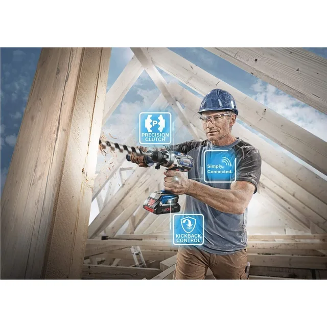 Perceuse-visseuse 18V Bosch GSR 18V-110 C (sans batterie ni chargeur) + L-BOXX - 06019G0109 — Machine seule · L-BOXX — vue 6