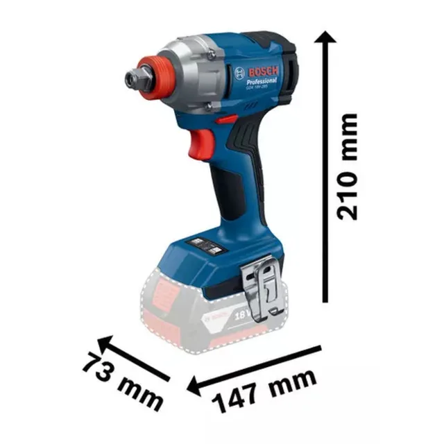 Visseuse-boulonneuse Bosch Professional GDX 18V-285 — Outil nu — vue 4