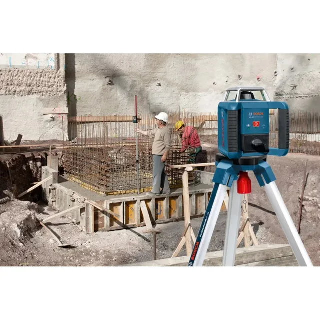 Laser rotatif Bosch GRL 400 H Professional + 2 piles 1,5 V LR20 + 1 pile 9V 6LR61 + coffret - 0601061800 — Référence 0601061800 — vue 6