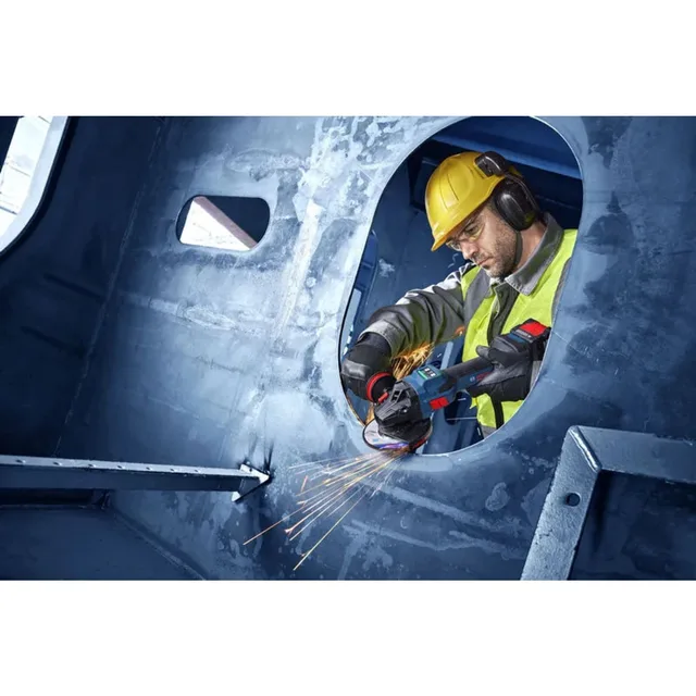 Meuleuse d'angle 18V Bosch EXPERT EXWS18V-15S Biturbo Brushless (sans batterie ni chargeur) + coffret L-BOXX - 06019M6001 — Machine seule · L-BOXX — vue 7