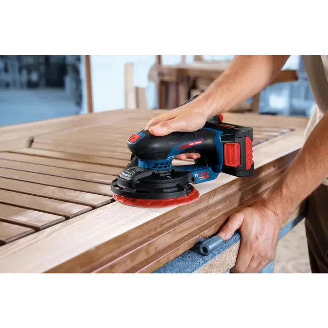 Ponceuse excentrique 18V Bosch Expert EXEX18V-150-5 (sans batterie ni chargeur) + coffret L-BOXX - 0601372900 — Machine seule · L-BOXX — vue 6