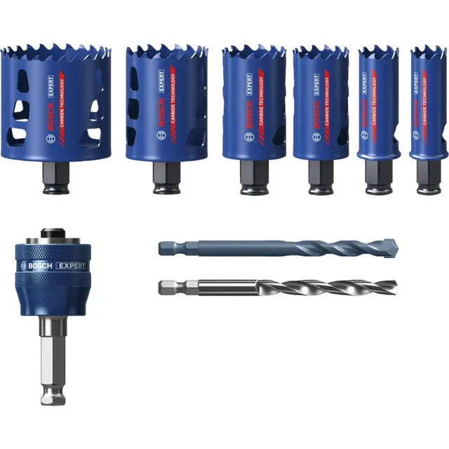 Coffret de 6 scies trépans Bosch EXPERT Multi Material Power Change Plus 22 - 25 - 35 - 40 - 51 - 68 mm - 2608901907 — Référence 2608901907 — vue 2