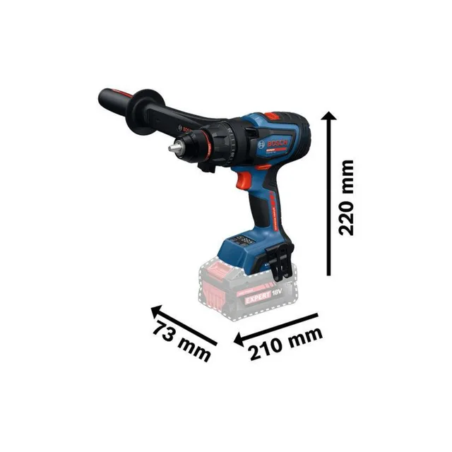Perceuse-visseuse à percussion 18V Bosch EXPERT EXSB18V-150 (sans batterie ni chargeur) avec L-BOXX - 06019R3200 — Machine seule · L-BOXX — vue 3