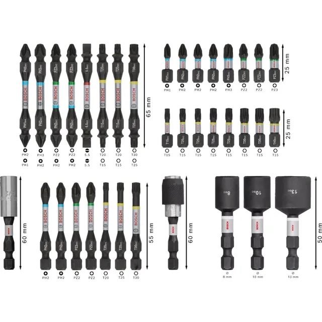 Coffret Bosch PRO Impact — 36 pièces — 2608522517 — visuel de référence 4