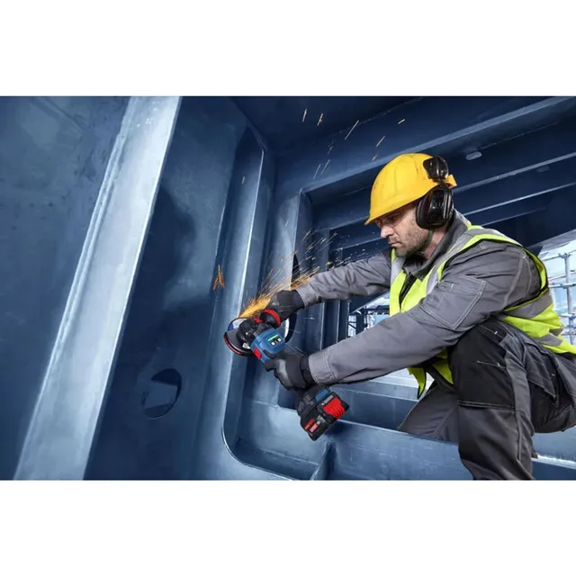 Meuleuse d'angle 18V Bosch EXPERT EXWS18V-15S Biturbo Brushless (sans batterie ni chargeur) + coffret L-BOXX - 06019M6001 — Machine seule · L-BOXX — vue 5