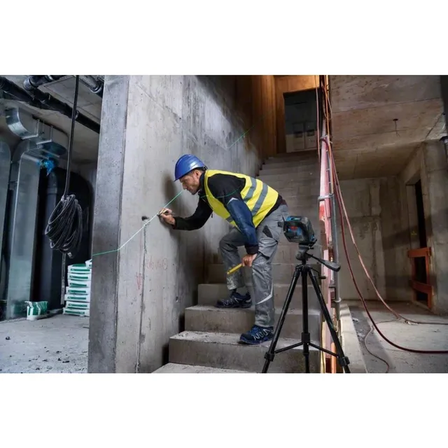 Laser points et lignes Bosch GCL 2-50 G + 4 piles 1,5 V LR6 (AA) + support rotatif RM 10 + pince de plafond DK 10 + coffret - 0601066M02 — Référence 0601066M02 — vue 8