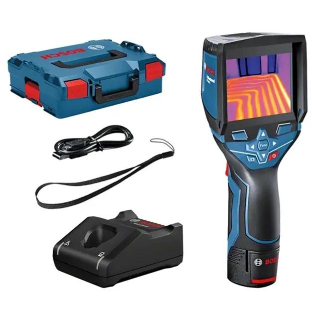 Camera thermique 12V Bosch GTC 400 C Professional + 1 batterie 2Ah + chargeur + L-BOXX - 0601083101 — L-BOXX — vue 1