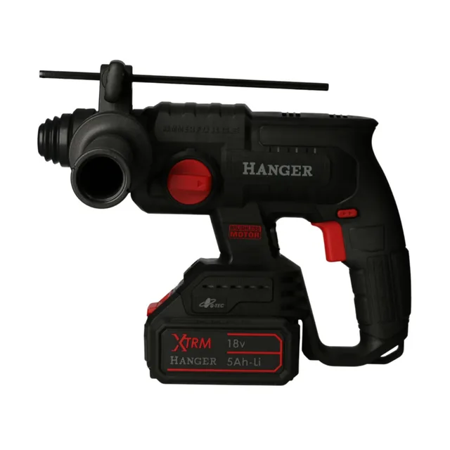 Perforateur SDS-Plus 18V Hanger HX18-22X5 + 2 batteries 5Ah + chargeur + Hangbox - 401201 — 2 batteries 5Ah · Hangbox — vue 4